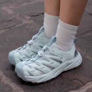 NEW Hoka Hopara Hiking Sandal Wet / Dry Shoe Mens 8.5 Droplet Druzy Blue